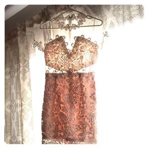 White floral bridal dress